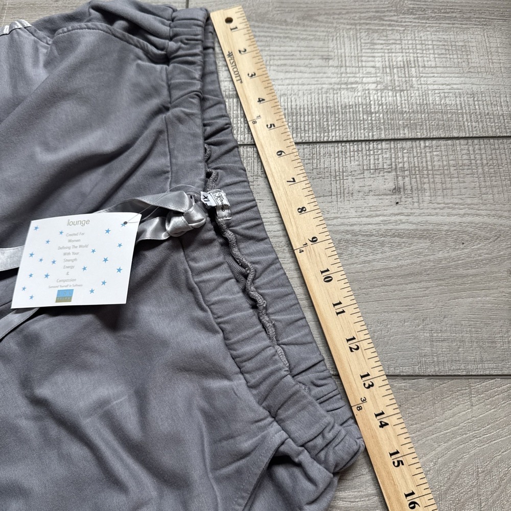 PJ Harlow Matching pajama Set Izzy Top Blair Pants Satin Trim Pockets Sleepwear - Picture 16 of 16